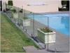 Swimming pool tempered clear glass panel with fine polished edge