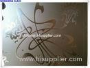 Customized decorative etched glass / safety Frosted glass 4-15mm thickness