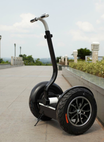 Handless lever two wheels self balancing vehicle electric scooter