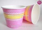 Disposable 23oz Take Away Flower Paper Pot With Transparent Lid