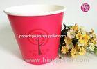 36oz Christmas Decorating Single Wall Paper Plant Pot Red Color