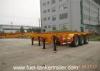 2 / 3 axles 40ft skeleton container truck trailers / skeleton container chassis