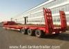 100ton 3 axles low bed semi trailer / goosenake low bed truck trailer