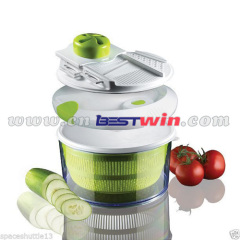 Salad Spinner Mandoline Slicer 4 in 1 Spin Slicer As Seen On TV