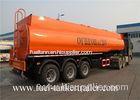 3 - Axle 40CBM fuel tanker / oil diesel transport truck semi tank trailer