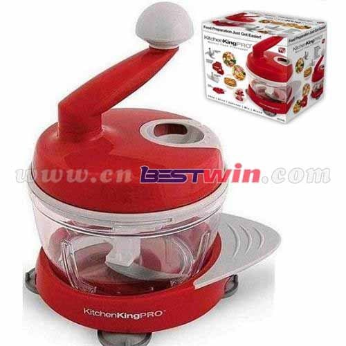 Red Kitchen King Pro Manual Vegetable Slicer Chopper Processor Shredder As Seen On TV