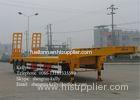 3 Axle Low Bed Semi Trailer For Transport Heavy Cargo And Excavator