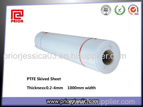 100% Virgin Material Skived Teflon PTFE Sheet
