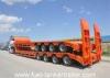 shandong shengrun low bed trailer 100 ton with manual or hydraulic type ladder