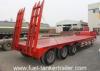 3 axles 4 axles 50ton heavy duty low bed trailers / lowbed semi trailer