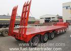 3 axles 4 axles 50ton heavy duty low bed trailers / lowbed semi trailer