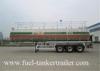 aluminum Fuel tanker trailer / 3 axle 5083 chemical liquid tanker transport trailer