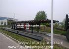 Shipping container transportation tri-axle 40ft container flatbed semi trailer