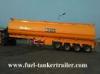 1 - 7 Adjustable Compartments Fuel Tanker Trailer with 5mm carbon steel tank body