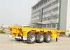 20ft / 40ft frame skeleton container semi trailer chassis with 12 sets twist locks