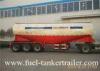 Bulk powder loading dry bulk tank truck with Round / Square tank shape 3 Axle