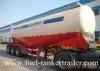 3 Axle 40 ton V type Bulk Cement Trailer tank truck for fly ash transportation