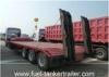 3 axle 50ton payload low bed semi trailer for machine transport