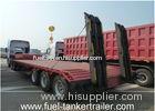 3 axle 50ton payload low bed semi trailer for machine transport