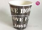 Customized Wooden Design Single Wall Plant Paper Bucket Double PE Coated