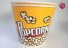 180oz Volume 4850ml Disposable Flexo Print Paper Popcorn Bucket With Paper Lid