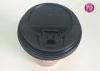 3.6g PS Plastic Black Coffee Cup Lids With A Cap For 8oz / 12oz Coffee Cup