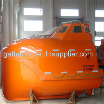 Fire Resistance Material Free Fall Lifeboat with Davit