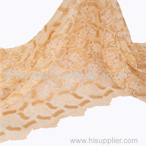 2016 latest guipure cord water soluble lace fabric african gold metallic lace fabric for fashion dress