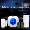 Smart home anti-theft system built-in battery sound and light siren real time wireless On-site alarm system kit