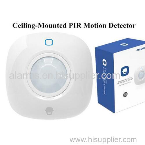 Special home security intruder detectors wireless Ceiling-Mounted PIR Motion sensor for Chuango 315MHz GSM Alarm System