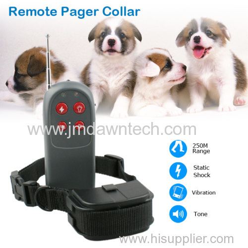 Universal 250 Meters Remote Pet Dog Bark Control Training Controller Vibra Training Collar with LED Light