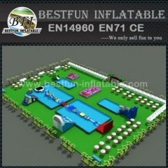 Inflatable pool park air tight pvc tarpaulin