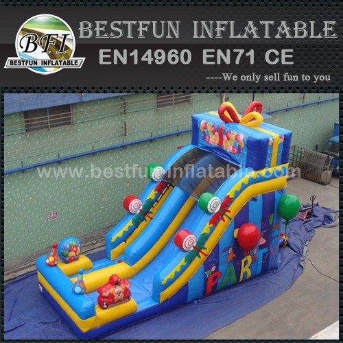 Candy park inflatable snow slide toboggan slide