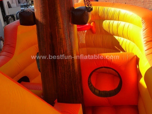 China Inflatable Big Pirate Ship Slide
