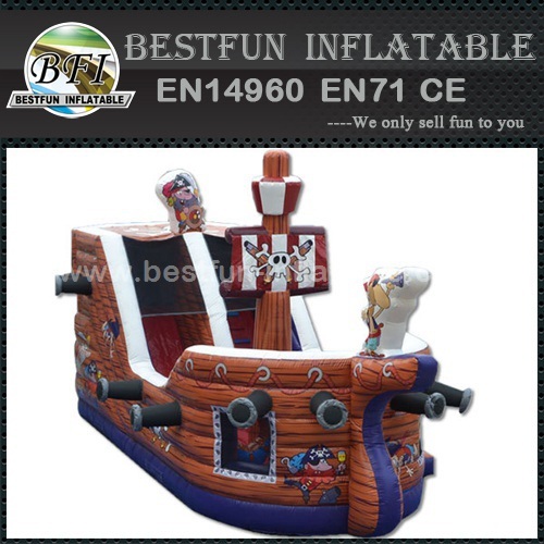Promotional Giant Inflatable Pirate Ship Slide