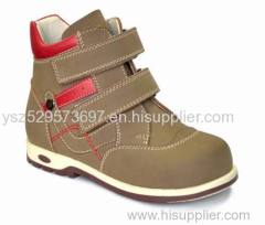 leather children orthopedic shoes