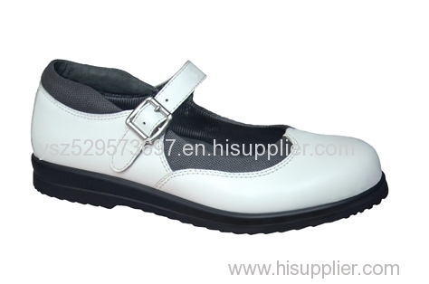 leather comfort lady shoes