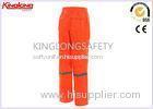 Orange Safety High Visibility Trousers Durable Work Pants 120GSM