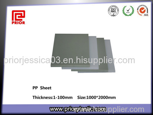 Extruded engineering grey plastic PP sheet