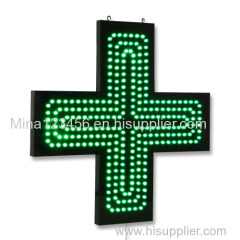 Outdoor P12.5mm pharmacy cross single/double/full color led display