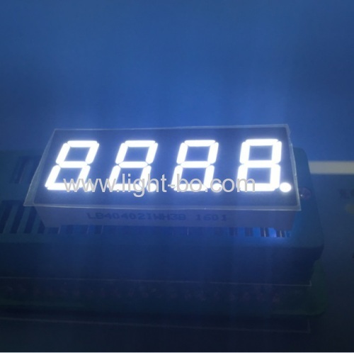 Ultra blue 4 digit 0.4inch 7 segment led display common anode for home appliances