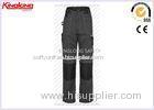Cotton 7 Pocket Male Cargo Work Trousers With Half Elastic Waist