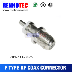 bulkhead crimp jack female coaxial f wire connectors types f connector