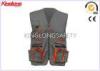 Multi Pocket Polycotton Safety Vests With Pockets / Brass Button