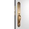 Yellow Antique Exterior Door Handle Sets Bronze For Entrance Door / Room Door