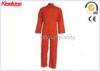 Polyester / Polycotton Safety Garments Coverall Uniforms with Chest Pocket