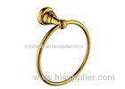 Hotel Bathroom Accessory Golden Towel Holder Ring Wall Bright Looks