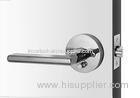 Chrome Tubular Locks 70mm Backset For Left / Right Handed Bathroom Doors