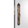 Antique Brass Door Handles Single Cylinder Luxury Handleset Zinc Alloy