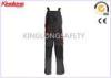 Fireproof Factory Worker Bib Pants Security Workwear With Brass / PVC Zipper